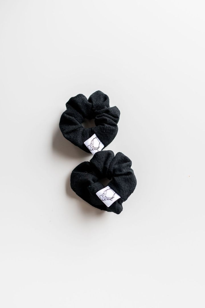 Black Micro Scrunchie Set Created Mother