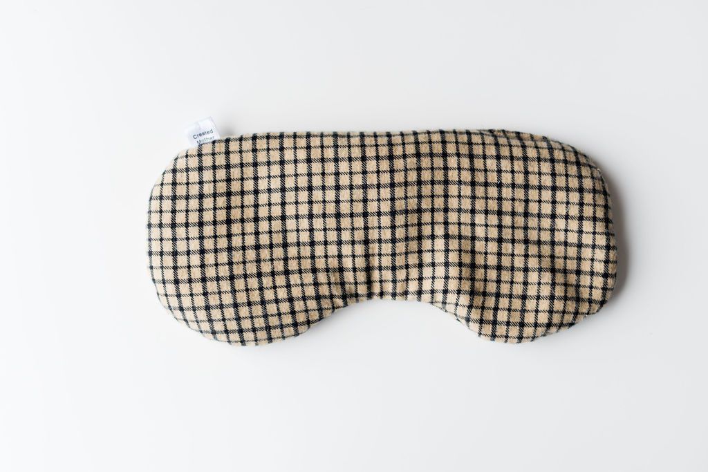 Created Mother - Eye Therapy Mask - Brown Plaid