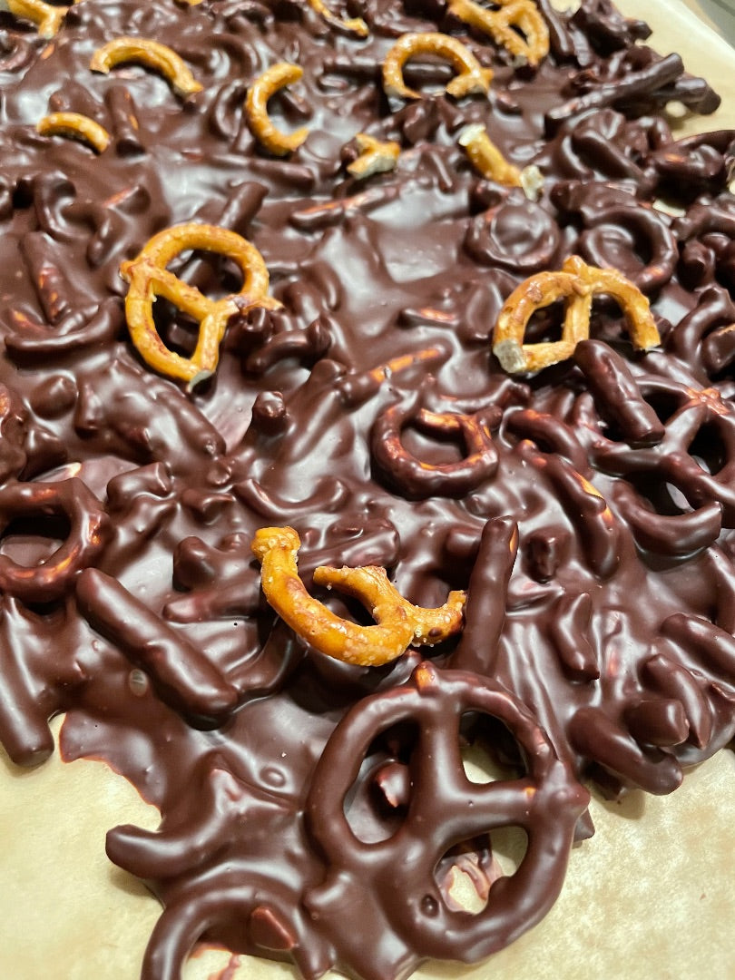 Candyma’am Sweets - Dark Chocolate Pretzel Bark