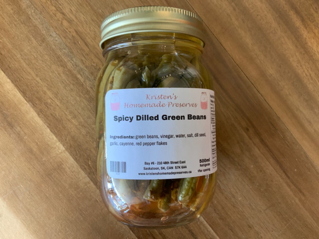 Kristen’s Preserves - Preserves - Spicy Dilled Green Beans (500ml)