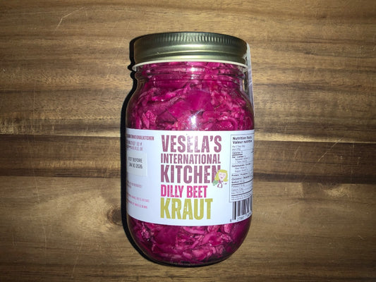 Vesela's International Kitchen - Small Dilly Beet Kraut