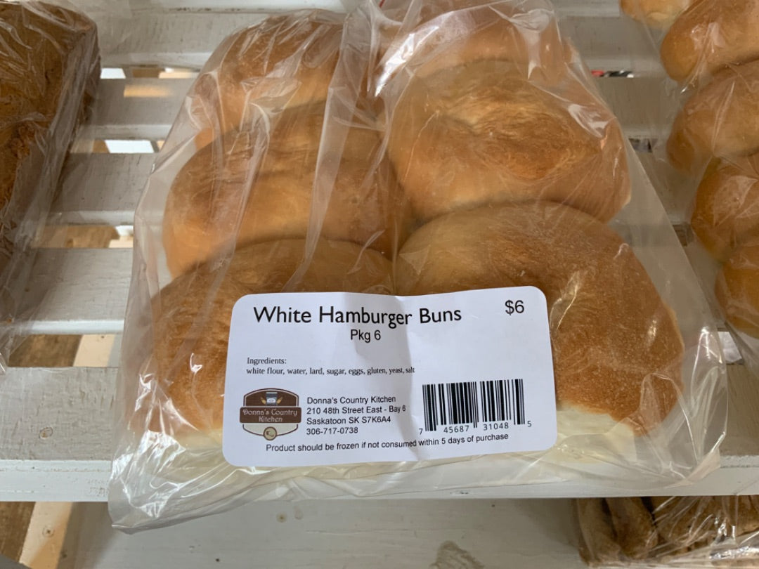 Donna’s Country Kitchen - Hamburger buns - White