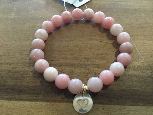 K&B Jewelry - Bracelet - Pink Opal (Calming) - B203-GF