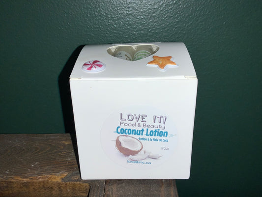 Love It Food & Beauty Inc. - Coconut Lotion/x4 Lip Balm Set