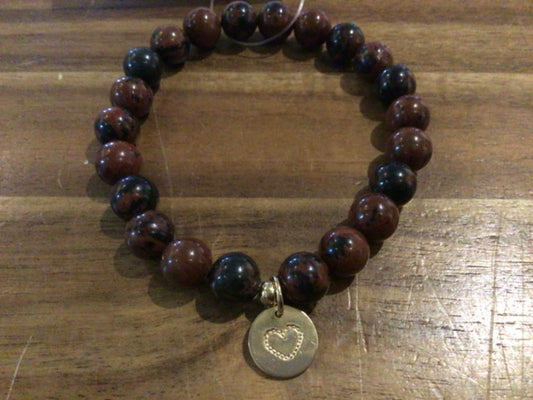 K&B Jewelry - Bracelet - Mahogany Jasper (Protection) - B205-GF