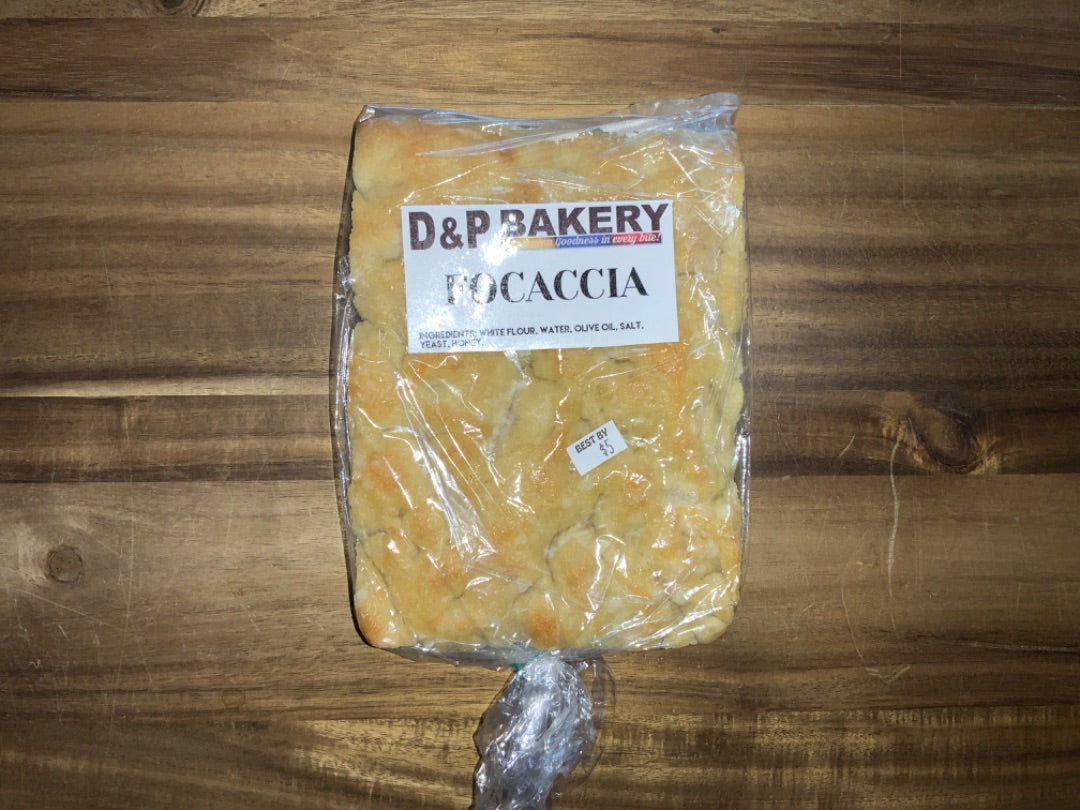 D&P Bakery - Focaccia - Plain - Small