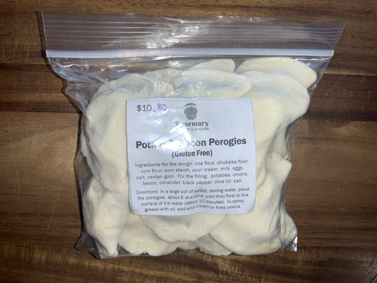 Rosemary’s Bakery - Gluten-Free Perogies - Potato & Bacon (12 Pack)