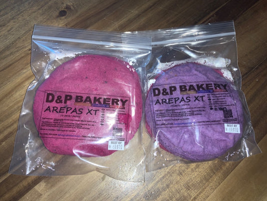 D&P Bakery - Arepas - Beet/Purple Yam (10 pack)