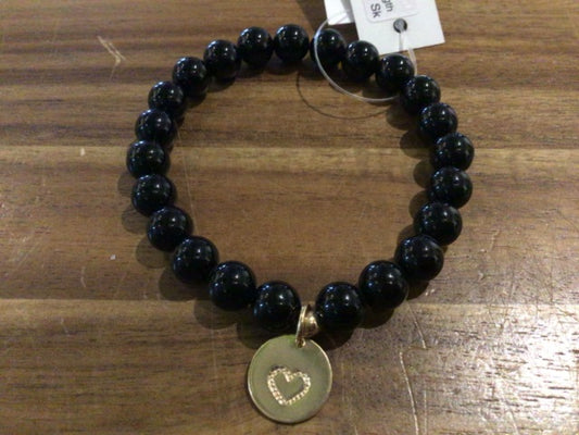 K&B Jewelry - Bracelet - Black Onyx (Strength) - B208-GF