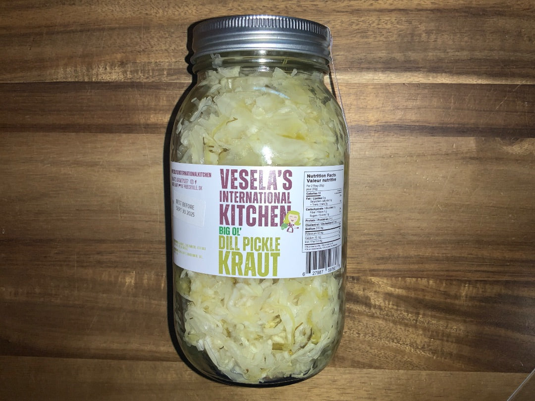 Vesela's International Kitchen - Large Dill Pickle Kraut