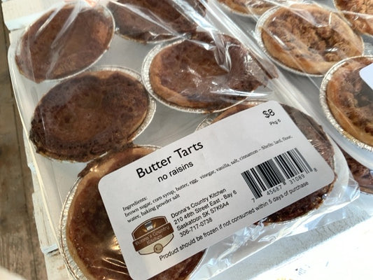 Donna’s Country Kitchen - Tarts - Butter (6 pack) - No raisins