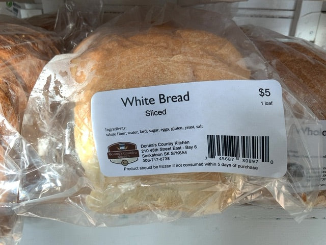 Donna’s Country Kitchen - Bread - White - Sliced