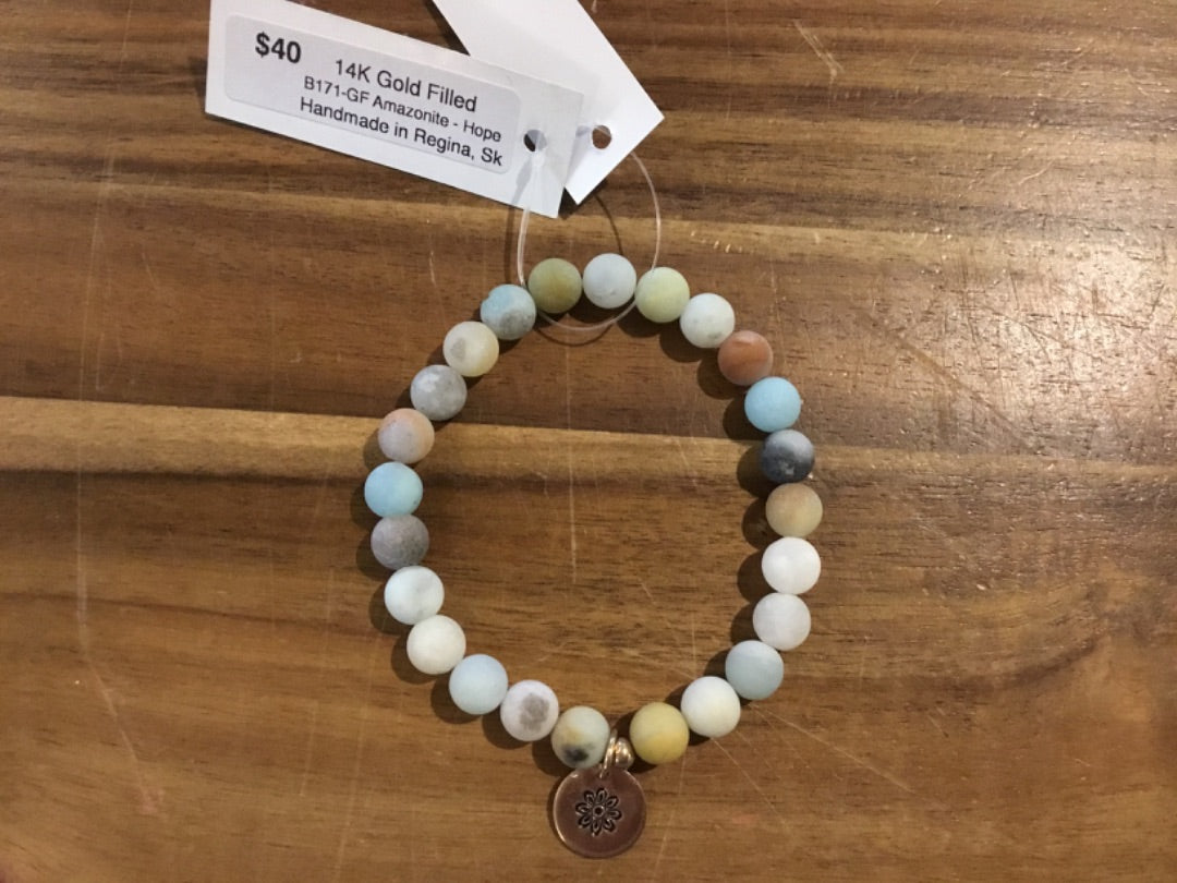K&B Jewelry - Bracelet - Amazonite (Hope) - B171-GF