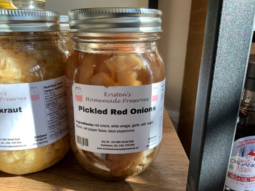 Kristen’s Preserves - Preserves - Pickled Red Onions (500ml)