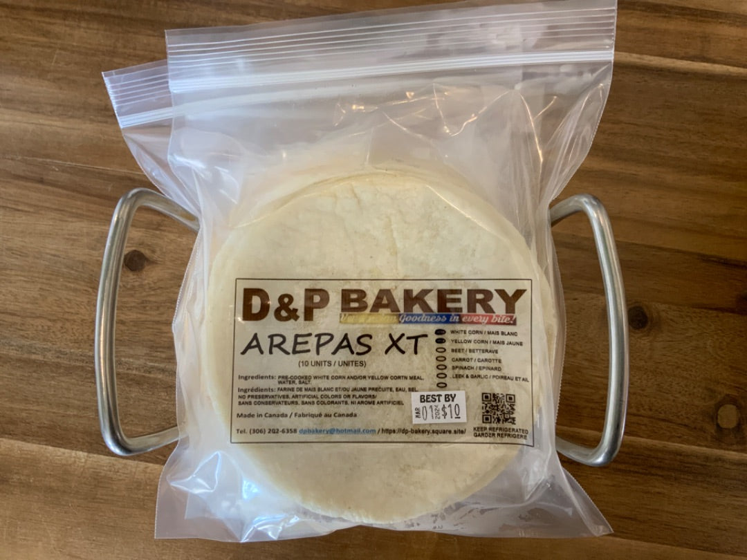 D&P Bakery - Arepas - White & Yellow Corn