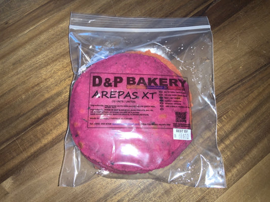 D&P Bakery - Arepas - Beet/Carrot/Spinach (10 pack)