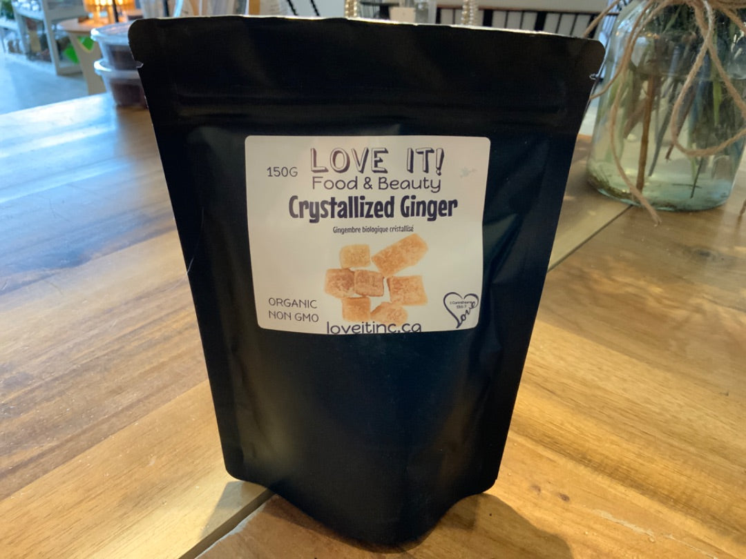 Love It Food & Beauty Inc. - Organic Crystallized Ginger 150g