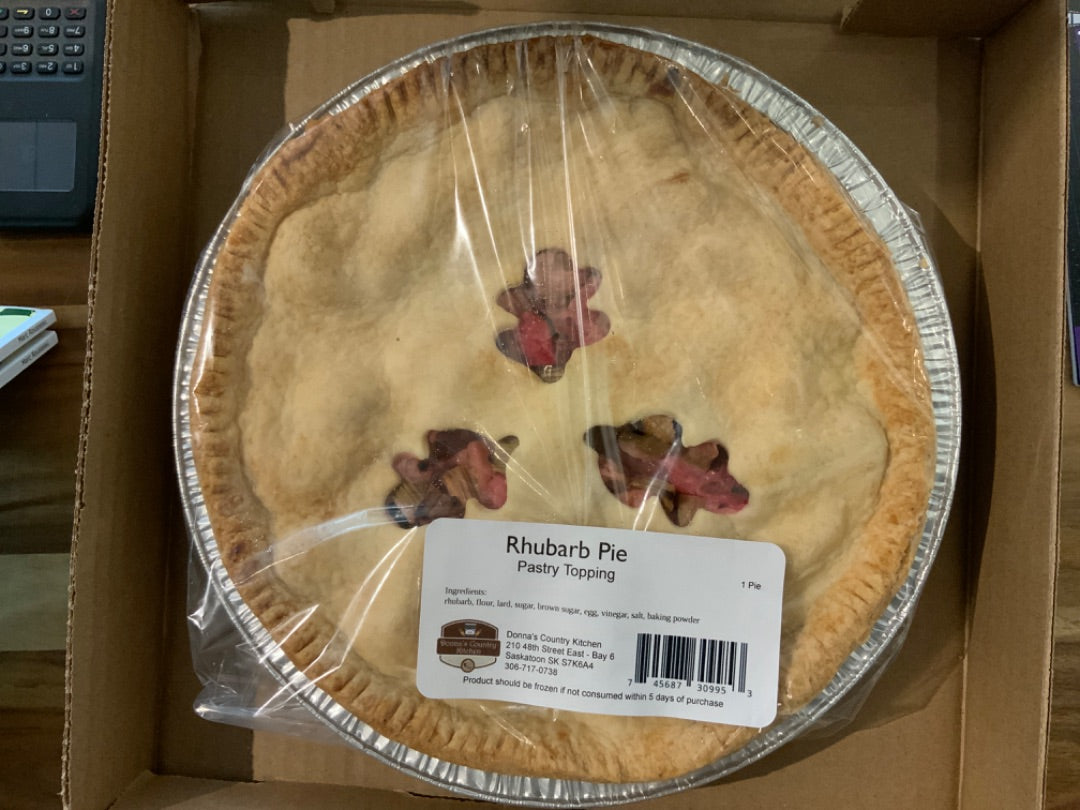 Donna’s Country Kitchen - Pastry Top Pie - Rhubarb
