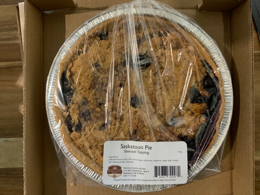 Donna’s Country Kitchen - Crumble Top Pie - Saskatoon Berry