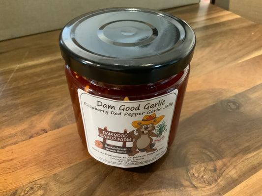 Dam Good Garlic - Red Pepper Garlic Jelly - Raspberry