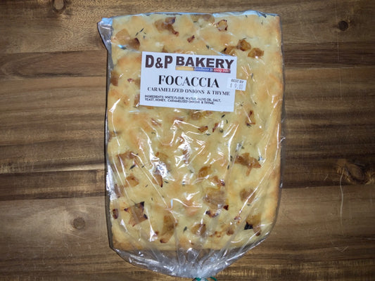 D&P Bakery - Focaccia - Caramelized Onions & Thyme