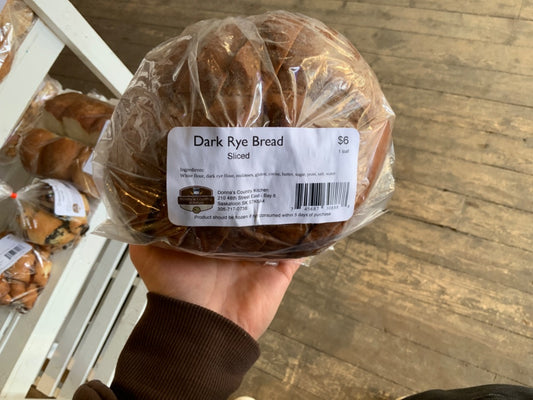 Donna's Country Kitchen - Bread - Dark Rye - Sliced