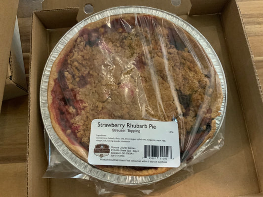 Donna's Country Kitchen - Strawberry Rhubarb - Streusel Top Pie