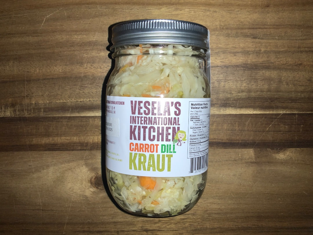 Vesela's International Kitchen - Small Carrot Dill Kraut