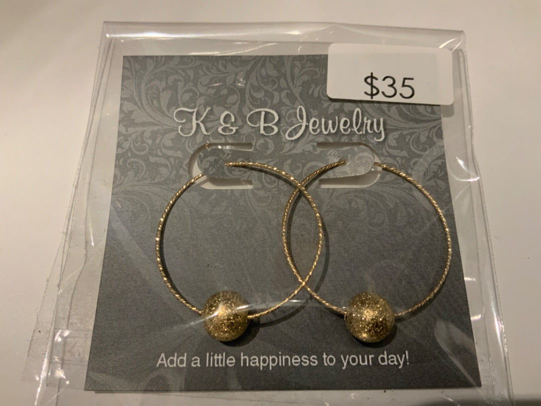K&B Jewelry - Earrings - 14k Gold Filled Hoops - EST054-GF