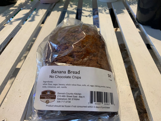 Donna’s Country Kitchen - Banana Bread - no choclate chips