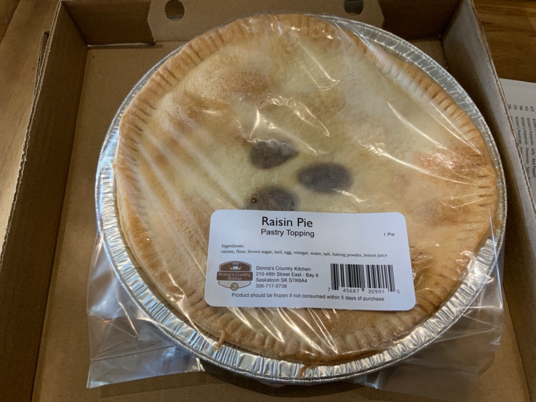 Donna's Country Kitchen - Pie - Raisin - Pastry Top