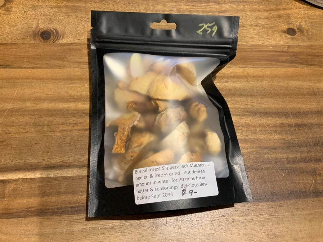 JJ's Vegan Cheese - Freeze Dried Slippery Jack Mushrooms 25g