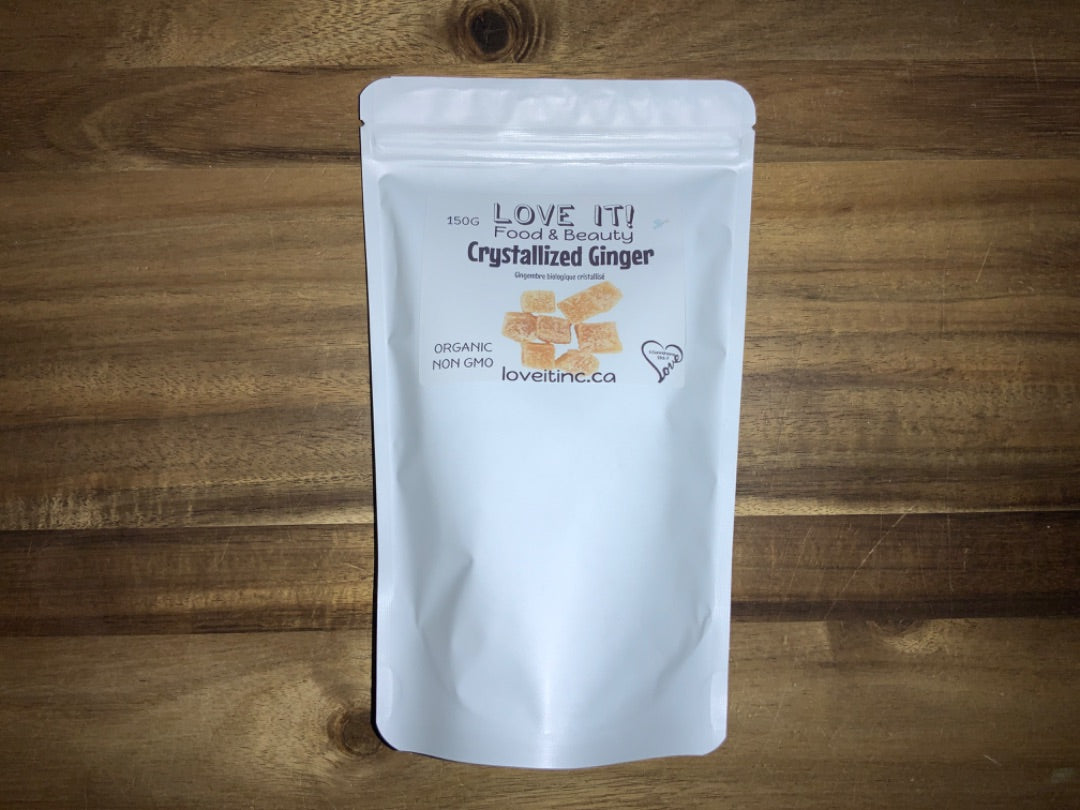 Love It Food & Beauty Inc. - Organic Crystallized Ginger 150g