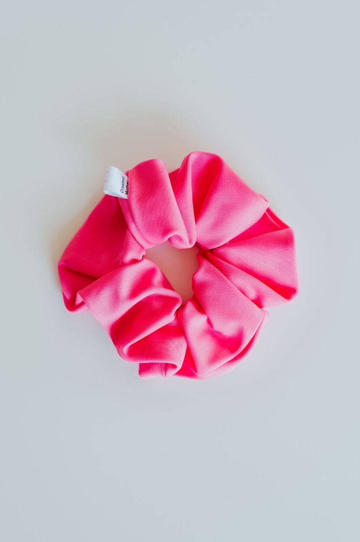 Created Mother - Swim Scrunchie - Neon Pink