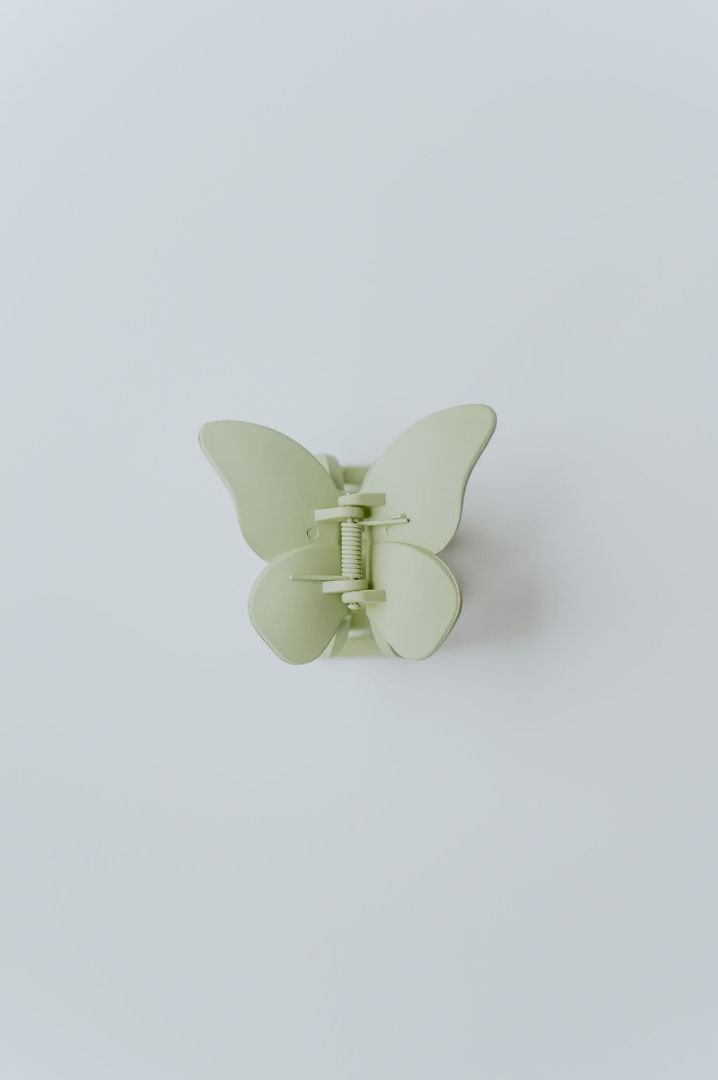 Created Mother - Sage Butterfly Hair Claw Clip - Medium